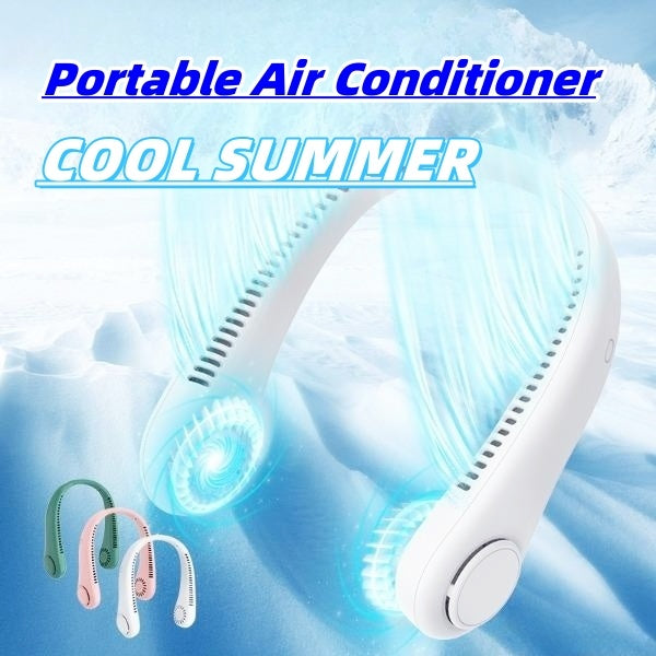 Rechargeable Hands Free Hanging Neck Fan